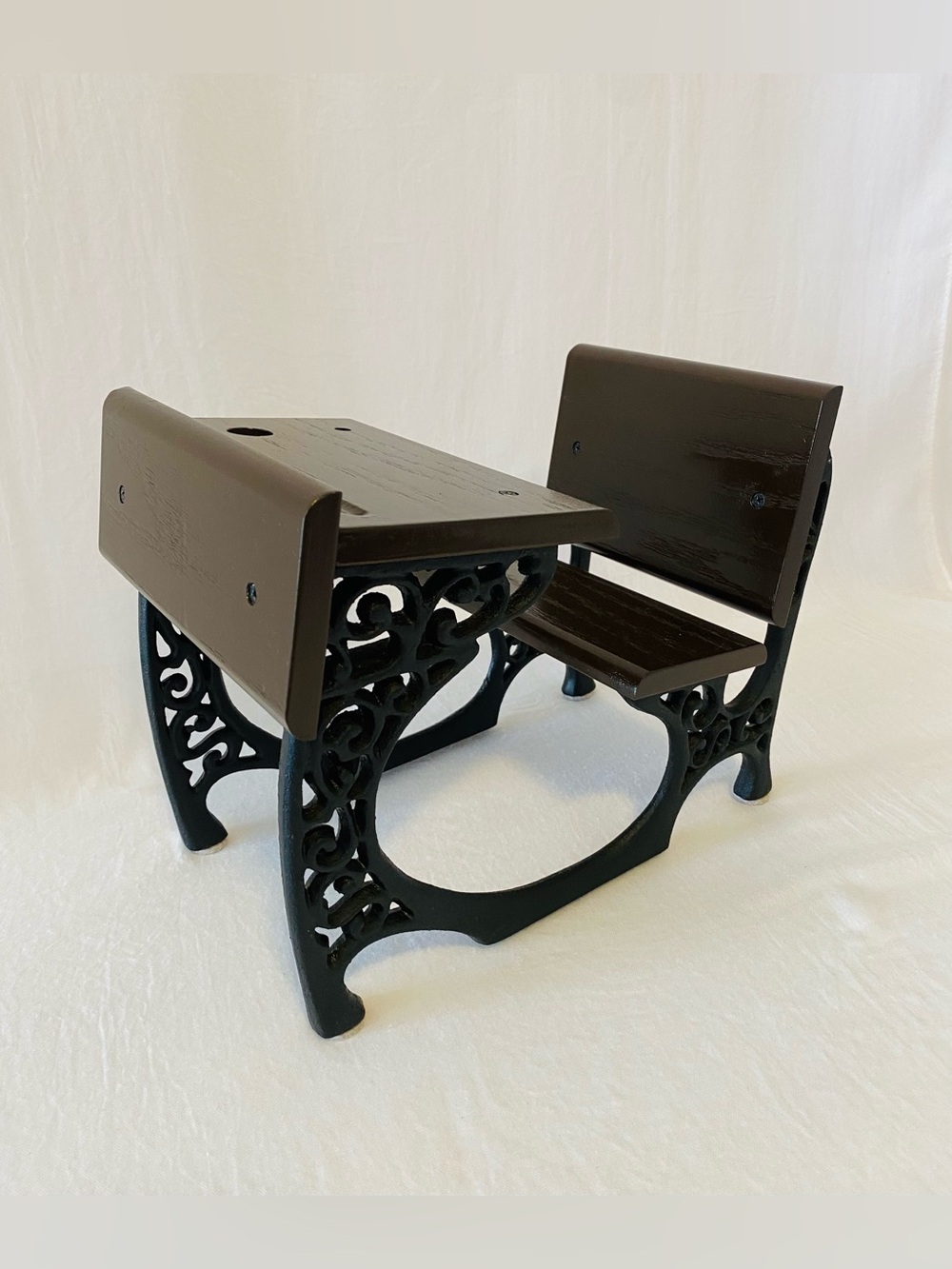 Solid Wood & Cast Iron Desk for 14” to 18” Dolls